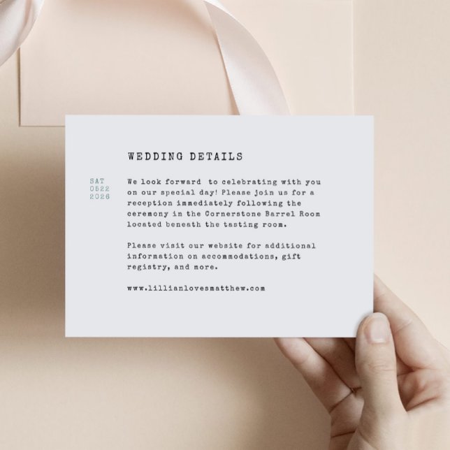 Vintage Library Wedding Enclosure Card (Library Card Catalog Wedding Enclosure Card)