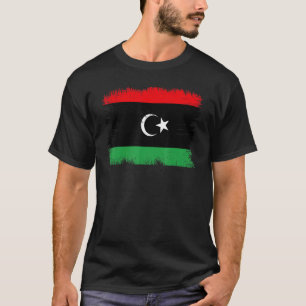 Vintage Libya Flag Libyan Independence Day T-Shirt