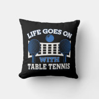 Vintage Life Goes On With Table Tennis Ball Game P