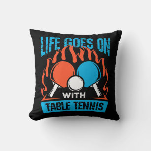 Vintage Life Goes On With Table Tennis Ping Pong S Cushion