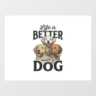 Vintage Life Is Better With a Dog Vector Design_1