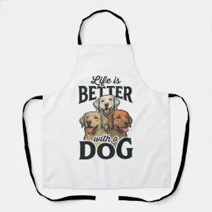 Vintage Life Is Better With a Dog Vector Design_1 Apron