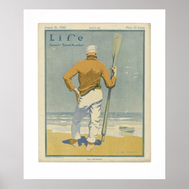 Vintage Life Magazine Cover Poster 1920 (Front)