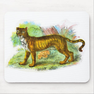 Vintage Liger Illustration Mousepad