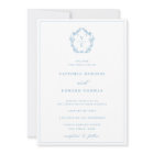 Vintage Light Blue Crest Monogram Wedding