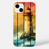 Vintage Light House Sea Shore Ocean Watch