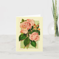Vintage Light Pink Tea Roses
