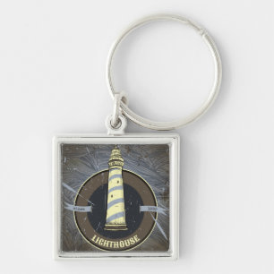 Vintage Lighthouse 1960 Key Ring