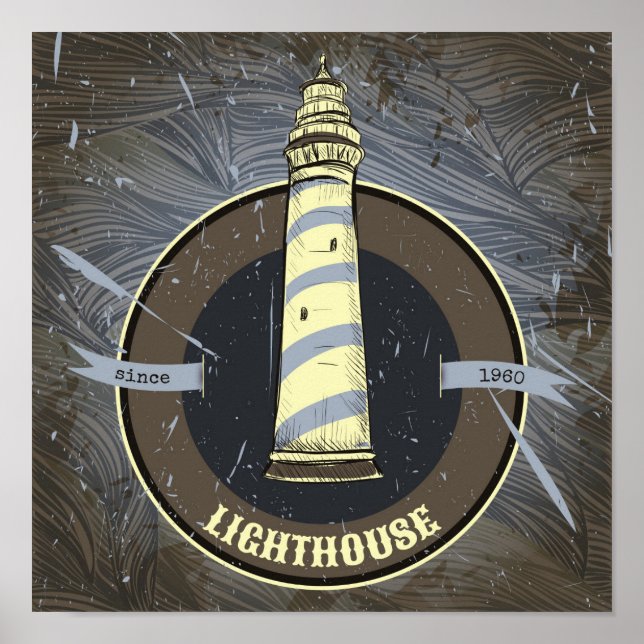 Vintage Lighthouse | 1960 Poster (Front)