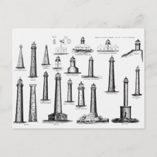 Vintage Lighthouse Collection Postcard
