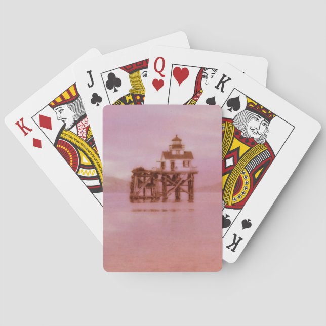 Vintage Lighthouse Playing Cards (Back)