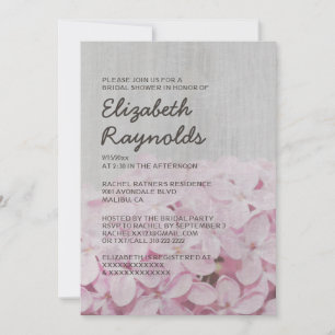 Vintage Lilac Bridal Shower Invitations