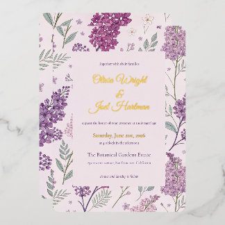 Vintage Lilac Garden Romance Wedding