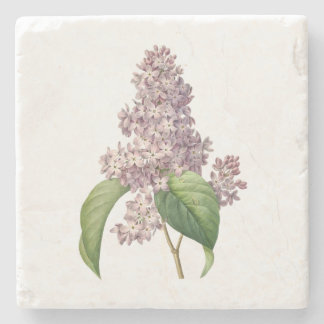 Vintage Lilac Vintage Flower Friend Mother Gift Stone Coaster