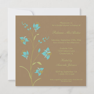 Vintage Lily Bridal Shower Invitation