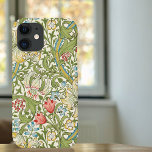 Vintage Lily Pattern William Morris iPhone 12 Case<br><div class="desc">A vintage iPhone case with a design by the English artist William Morris (1834-1896),  Golden Lily (c. 1896). A pattern from the arts and crafts period of entwined lily flowers with golden edges,  green leaves and other wildflowers.</div>