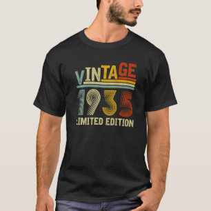 Vintage Limited Edition 1935 Men Women 87th Birthd T-Shirt