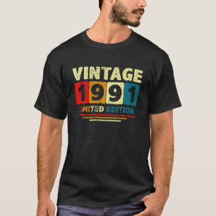 Vintage Limited Edition 30 Years Old 1991 Awesome T-Shirt