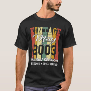 Vintage Limited Edition Birthday Decoration May 20 T-Shirt