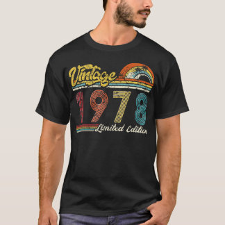 Vintage Limited Edition Vintage 1978 Birthday T-Shirt