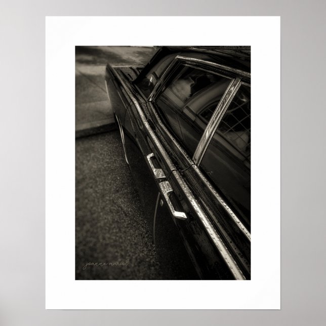 Vintage Lincoln Continental Poster Print (Front)