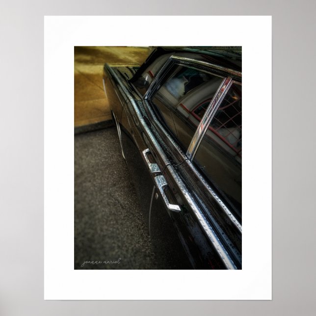 Vintage Lincoln Continental Poster Print (Front)