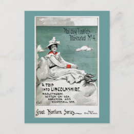 Vintage Lincolnshire, UK, Holiday Leaflet Postcard