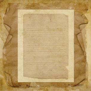 Vintage Lined Writing Paper