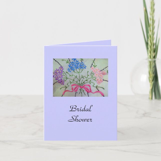 Vintage Linen Invitation (Front)