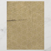 Vintage Linen Stars Paper Letterhead