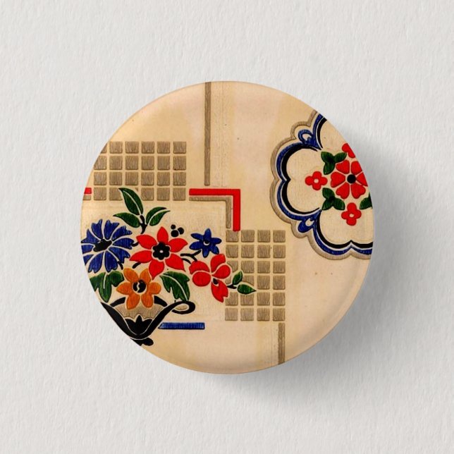 Vintage Linoleum Button (Front)