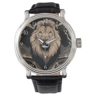 Vintage Lion Portrait Watch