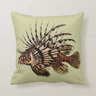 Vintage Lionfish Art Print Cushion