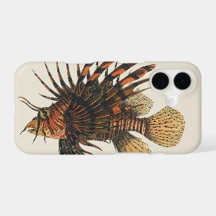 Vintage Lionfish Fish, Marine Ocean Life Animal