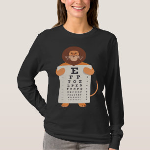 Vintage Lions Baby Lion Eye Chart Wildlife Artisti T-Shirt