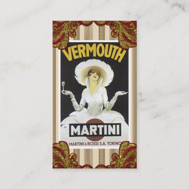 Vintage Liquor Business Card (Front)
