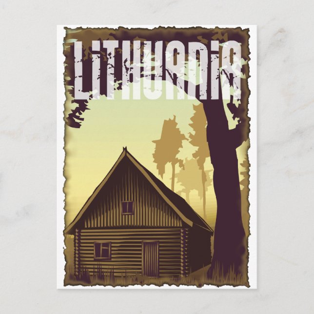 Vintage Lithuania Postcard (Front)