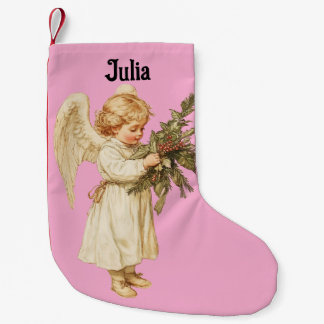 Vintage Little Angel Christmas Stocking