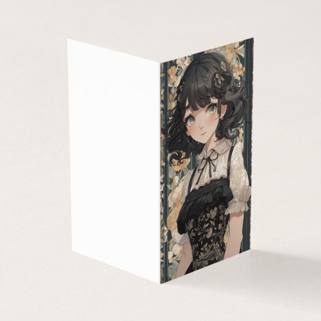 Vintage Little Black Dress Anime Couture LBD Blank (Outside)