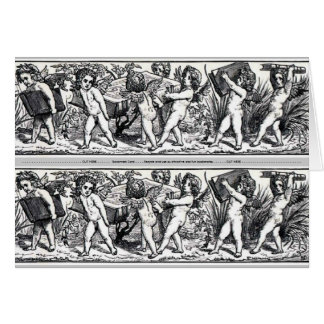 Vintage Little Book Carrying Cherubs Bookmark