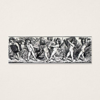 Vintage Little Book Carrying Cherubs Bookmark