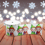 Vintage Little Boy and Girl Christmas Satin Ribbon<br><div class="desc">Cute little boy and girl Christmas Caucasian kids. Festive Christmas ribbon.</div>