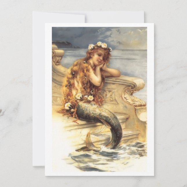 Vintage Little Mermaid  Card (Front)