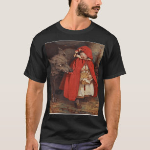 Vintage Little Red Riding Hood and Big Bad Wolf T-Shirt