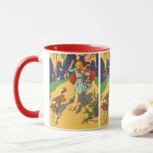 Vintage Little Red Riding Hood at a Birthday Party Mug