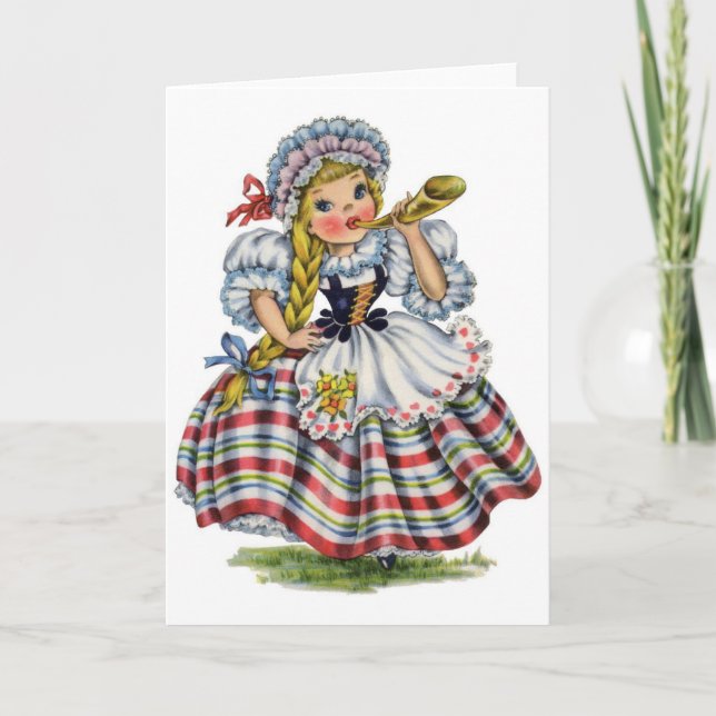 Vintage - Little Swiss Miss, Card (Front)