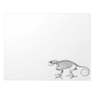Vintage lizard skeleton notepad