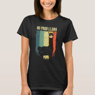 Vintage Llama For Men Women Boys Girls Alpaca 4 T-Shirt