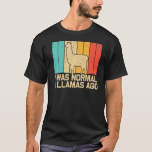 Vintage Llama For Men Women Kids Boys Girls Alpaca T-Shirt