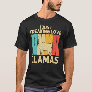 Vintage Llama For Men Women Kids Boys Girls Alpaca T-Shirt